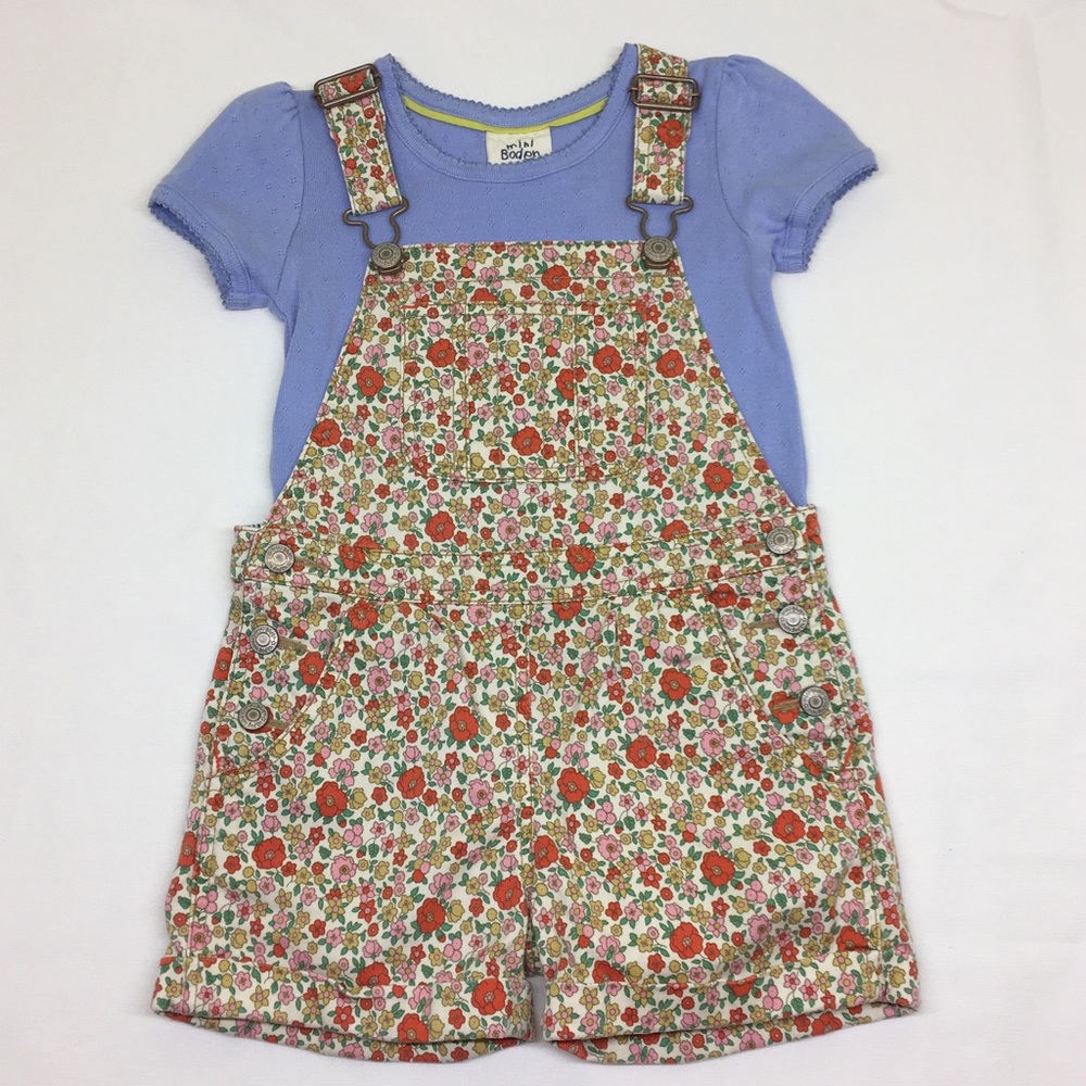 Mini Boden Overall and T-shirt